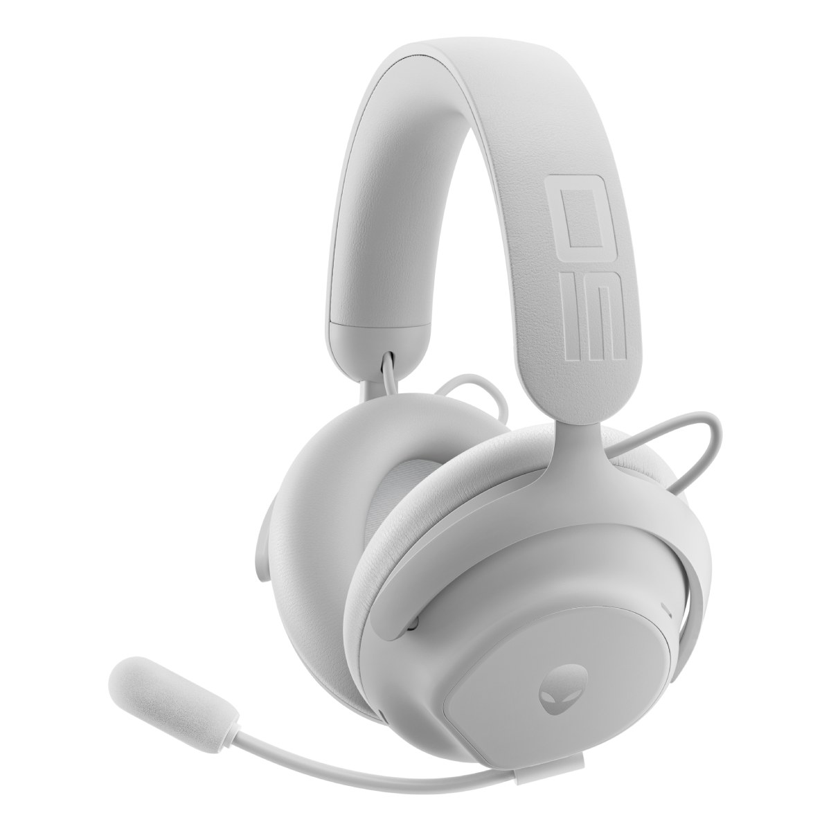 Headset Gamer sem Fio Dell Alienware Lunar Light - Drivers 50mm - Bluetooth 5.3 ou 2.4GHz - ANC - PRO-HS-W-DEAM