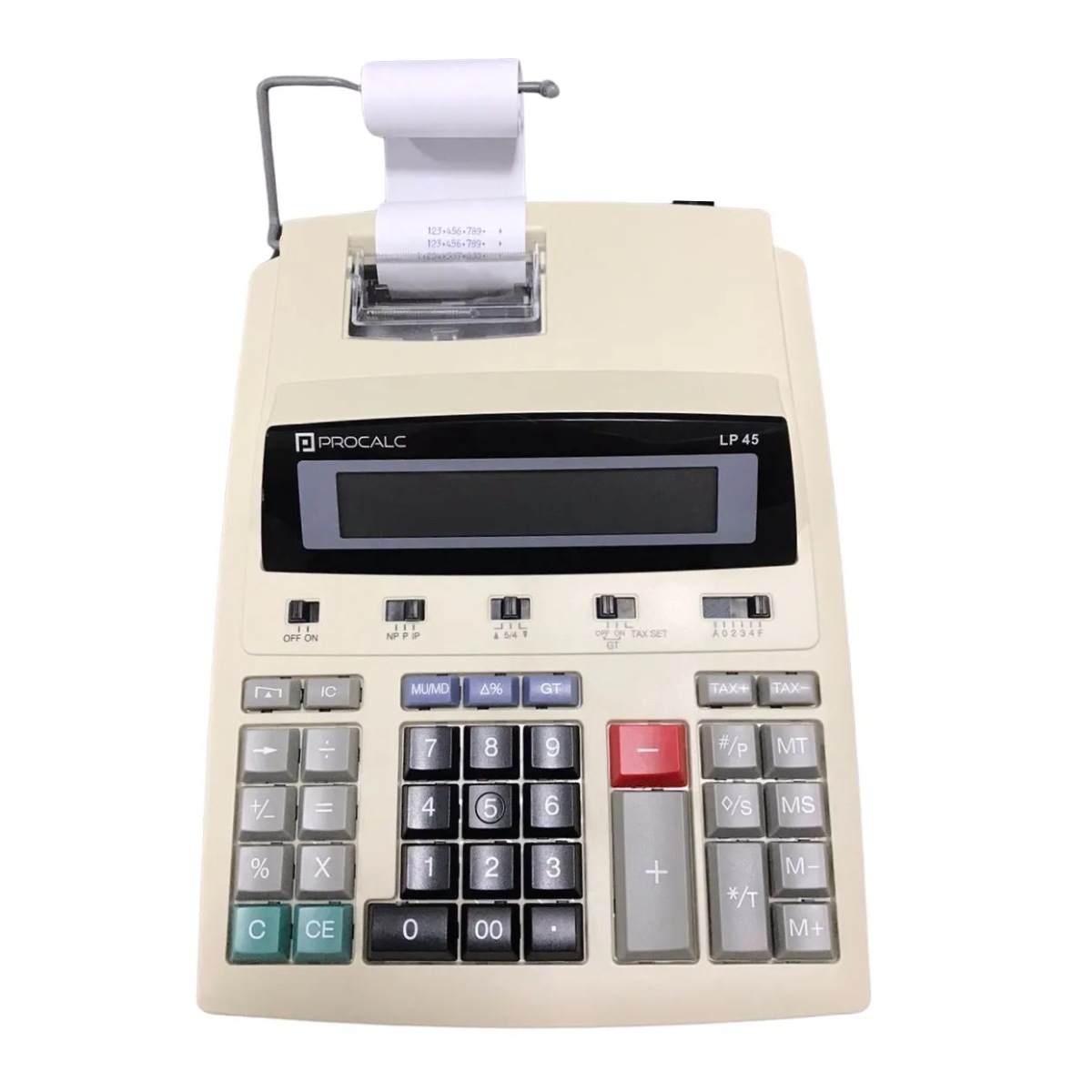 Calculadora Profissional Procalc - 12 digítos - Impressão Térmica - Bivolt - Branca - LP45 - Ideal para uso avançado