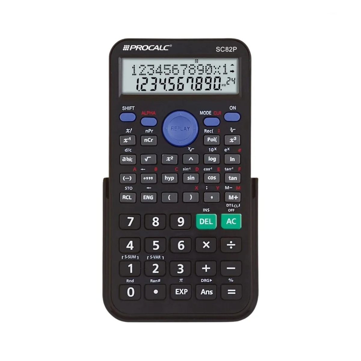 Calculadora Científica CH Tech SC82P - 240 funções - Visor 2 Linhas - 12 Digitos