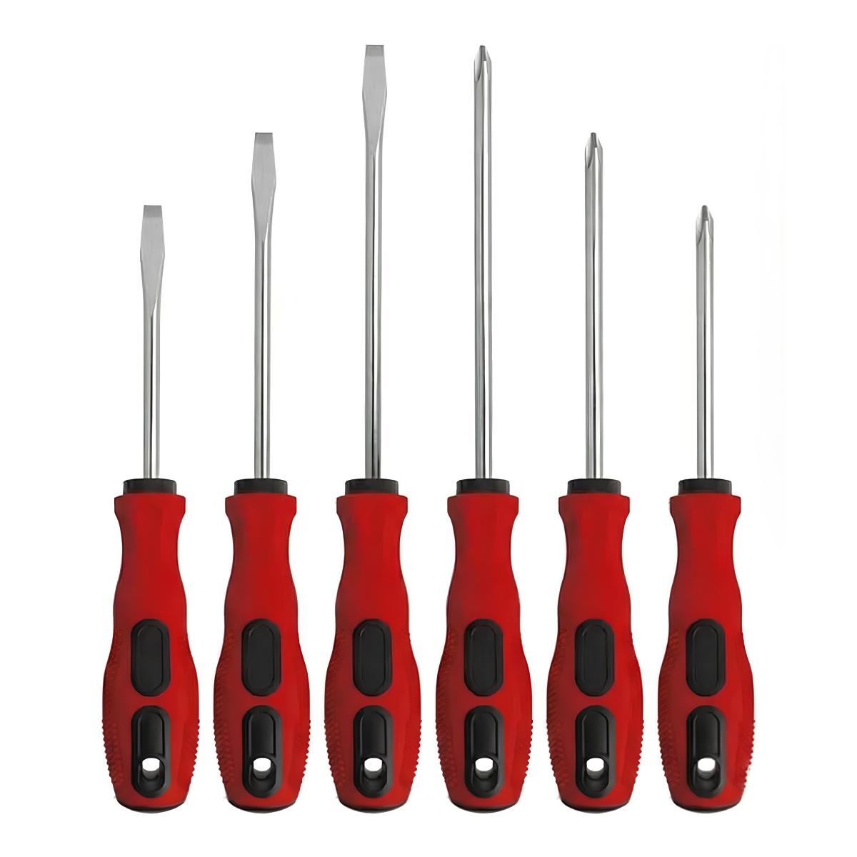 Kit com 6 Chaves de Precisão - Lâmina Cr-v - Cromada - Chaves de Fenda e Philips - FNX TOO628