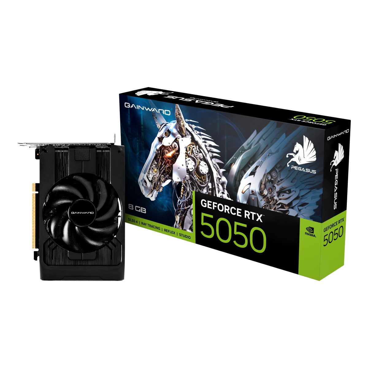 Placa de Vídeo GeForce RTX 5050 8GB GDDR6 128bits - Pegasus Series - DLSS 4 - Gainward NE65050019P1-GB2070E