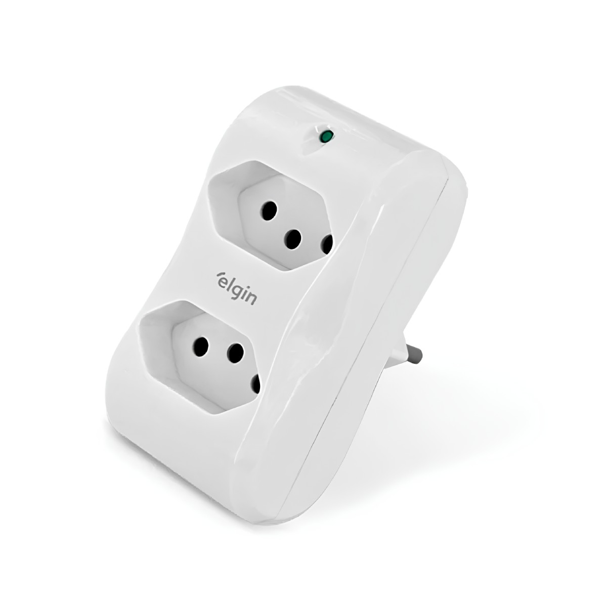 Protetor Contra Raios Elgin 2P+T - DPS - 10A - 2 Tomadas - Bivolt - Branco - 46RPS3020000