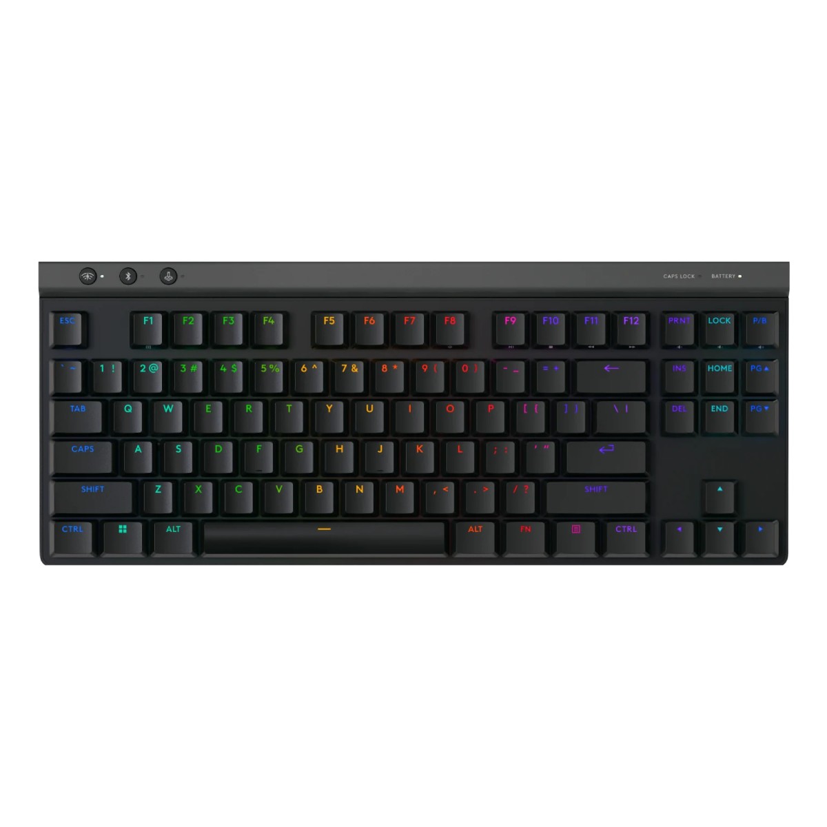 Teclado Mecânico Gamer sem Fio Logitech G515 - Bluetooth ou 2.4GHz - TKL - Iluminação RGB - Switch Tátil - Preto - 920-012423