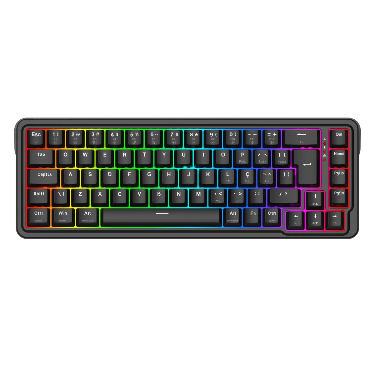 Teclado Mecânico Gamer Redragon Nova Magnetic - ABNT2 - 8000Hz - RGB - Formato 65% - Switch Redragon UltraMag - K709RGB-M