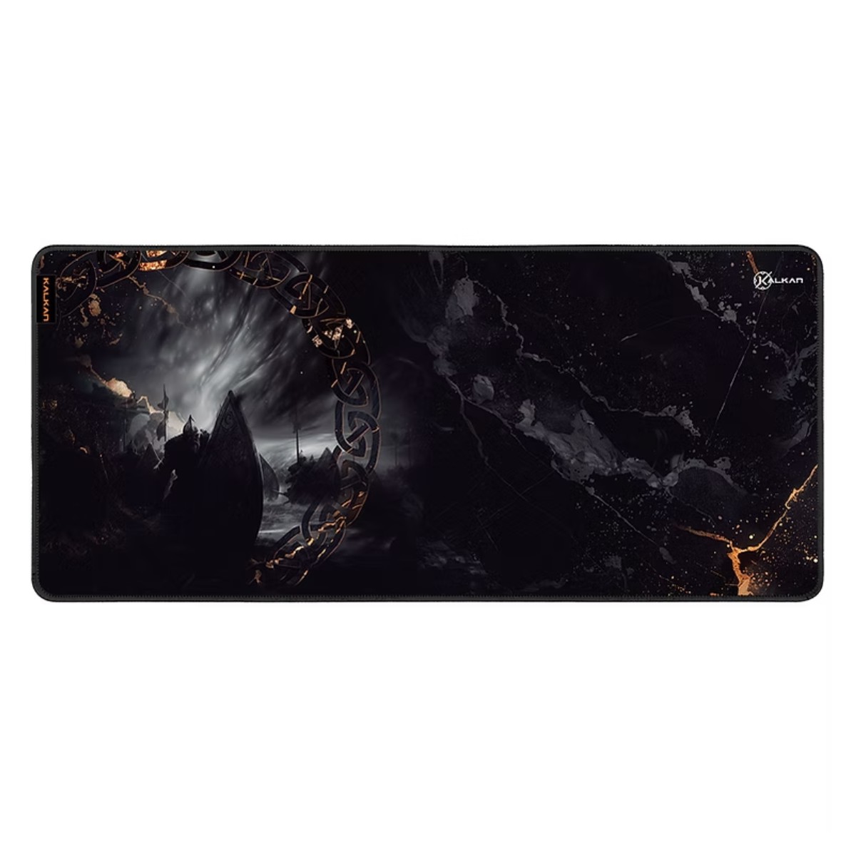 Mousepad Kalkan Ember - Extra Grande 900 x 400 x 4 mm - Preto - KLK00062