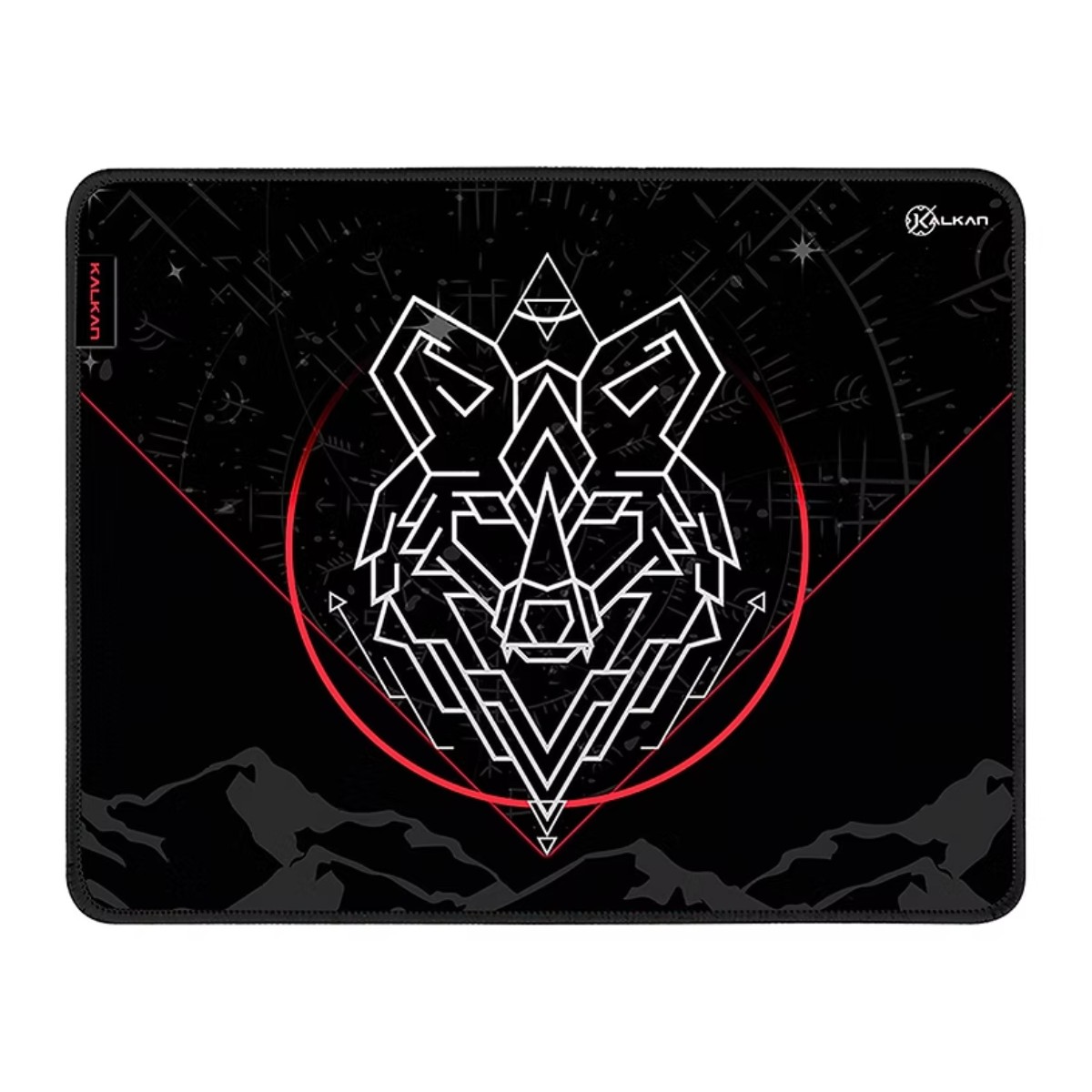 Mousepad Kalkan Lupus - Grande 500 x 400 x 4 mm - Preto - KLK00065