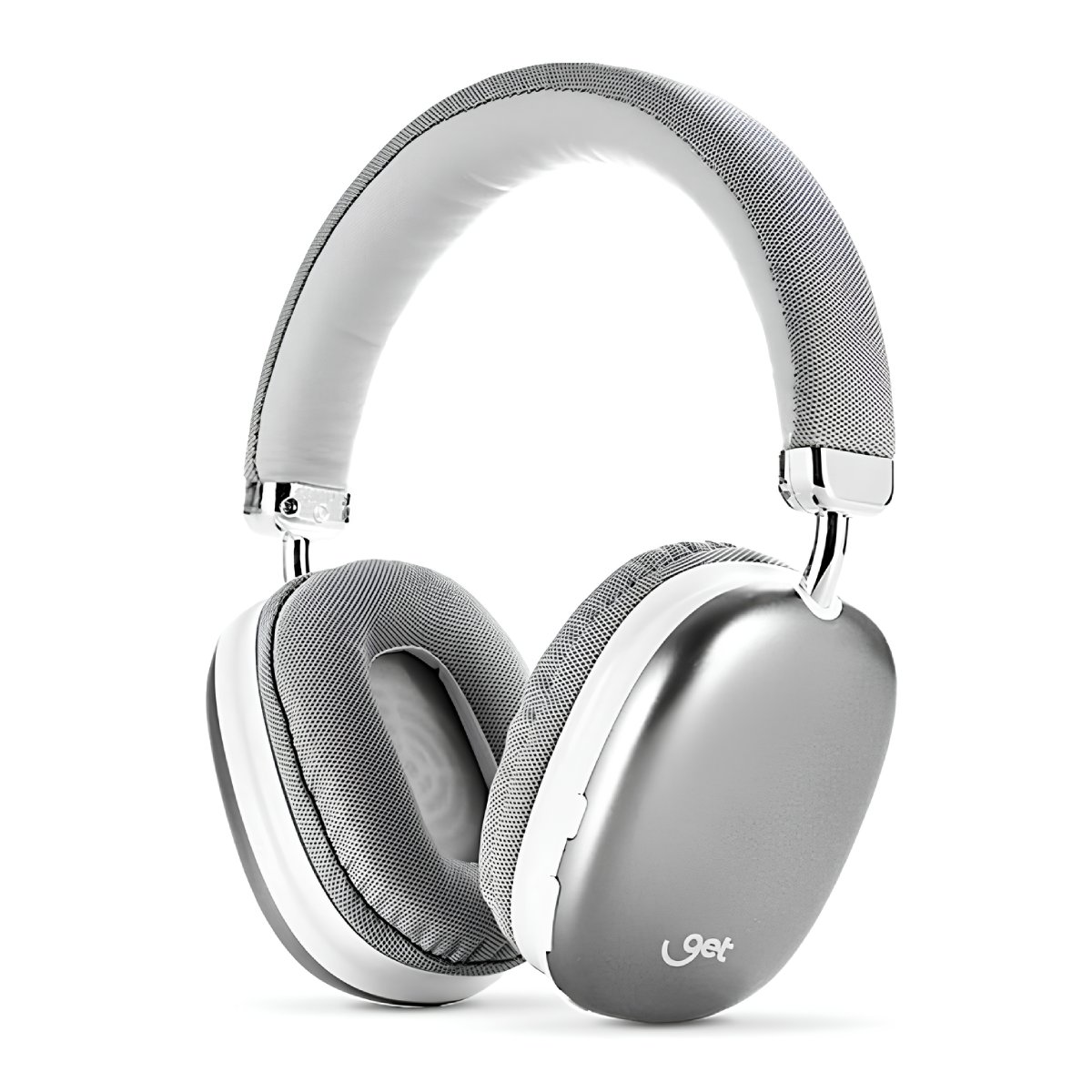 Fone de Ouvido Bluetooth Get Max - Driver 40mm - Microfone Embutido - Prata - 72392