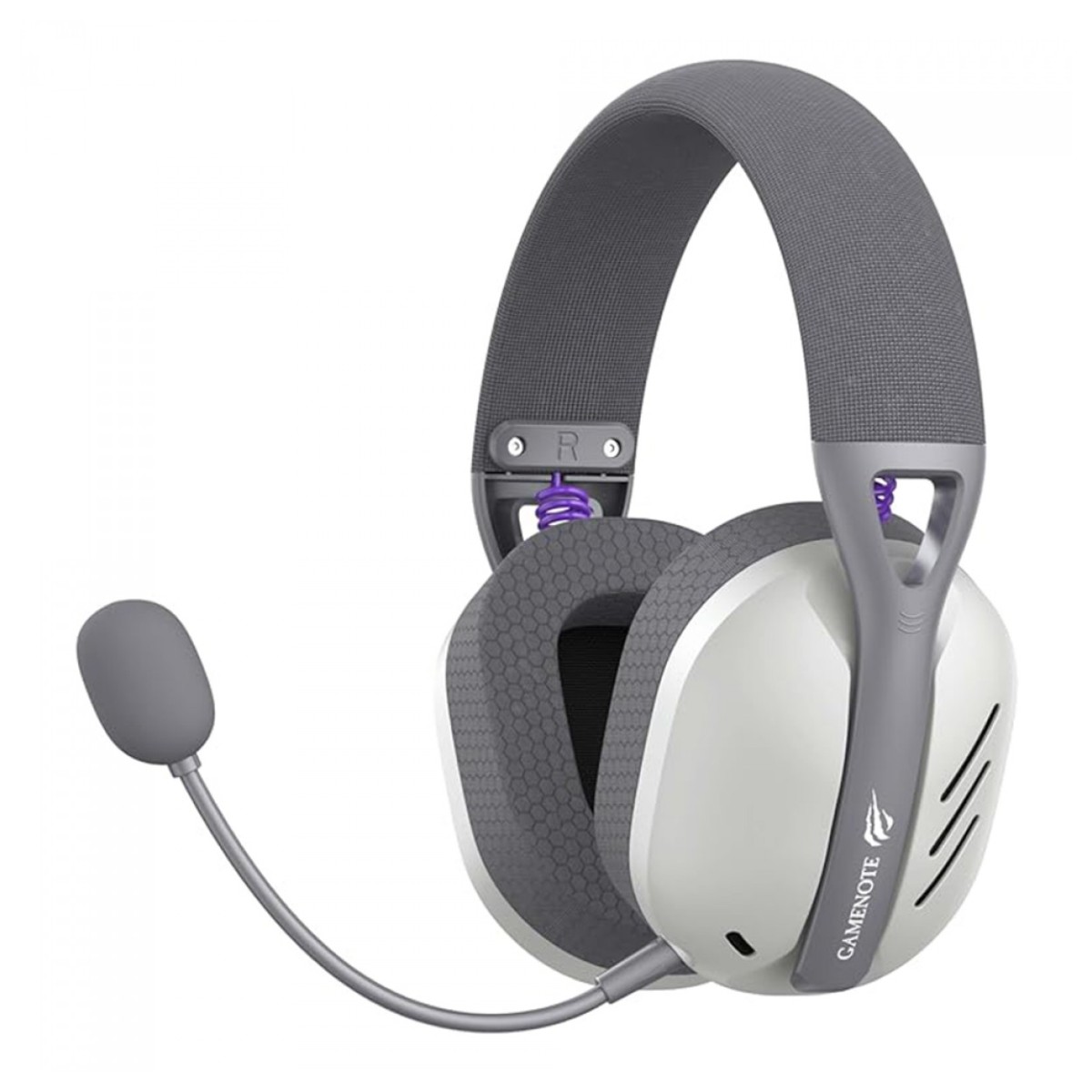 Headset Gamer Sem Fio Havit Fuxi H3 - Drivers 40mm - Bluetooth, 2.4GHz, USB-C ou Cabo P3 - Microfone Removível - Baixa Latência - Cinza - HVGMH-FUXI-H3-GY