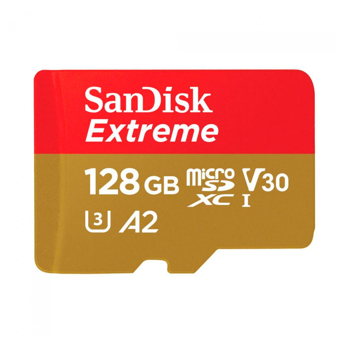 Cartão 128GB Micro SD - Classe 10 - 100MB/s - com Adaptador - SanDisk Extreme - SDSQXAA-128G-GN6AA