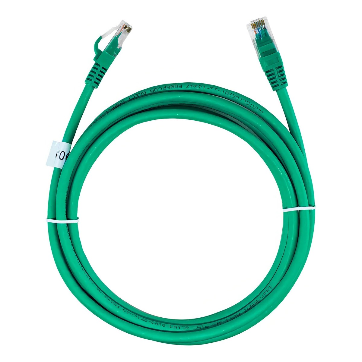 Cabo de Rede UTP (Patch Cord) RJ45 Cat 6 - 1.5 metros - Certificação Anatel - Verde - Seclan WT-2038B-CAT6-1.5M-GR