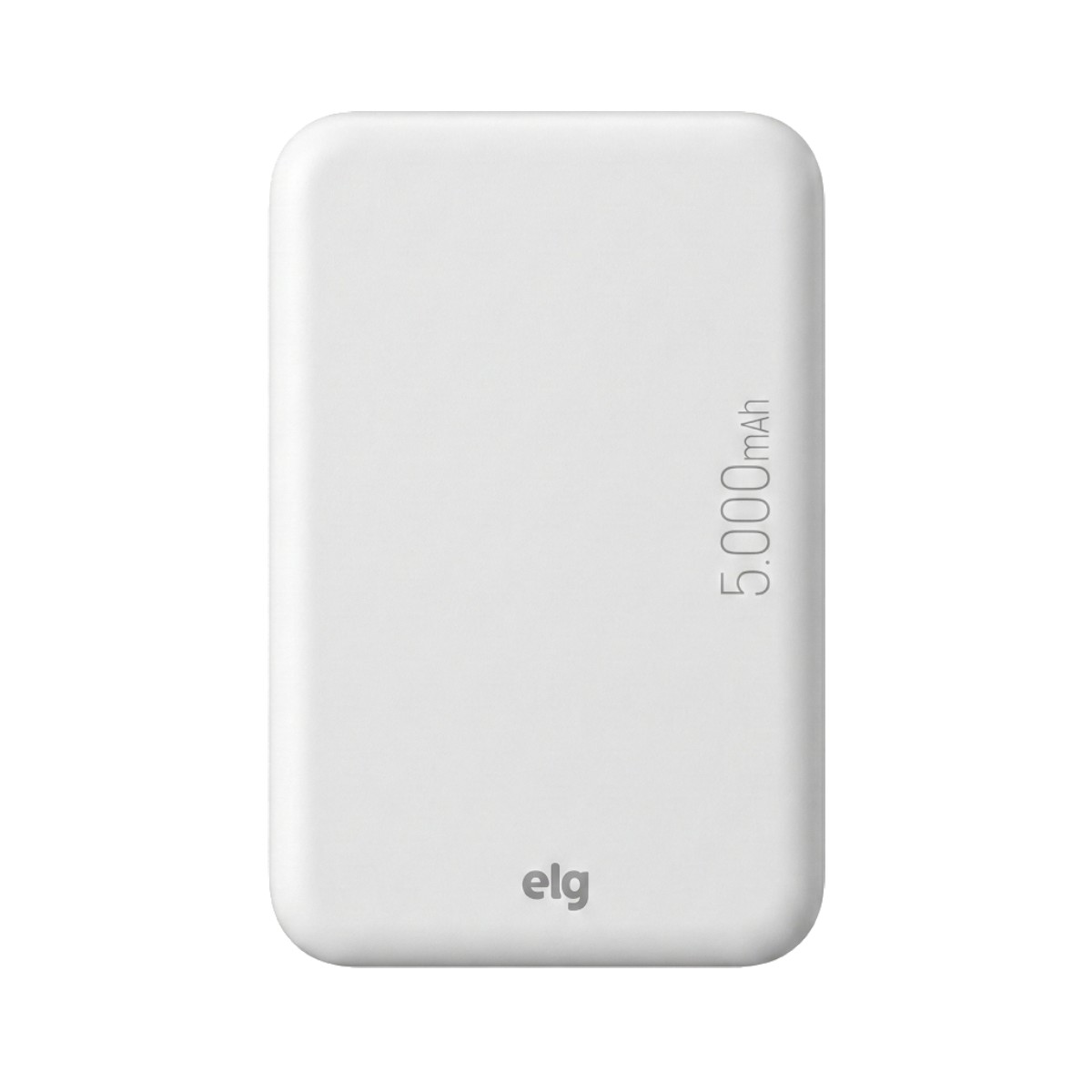 Power Bank Carregador Portátil por Indução ELG Wireless PBW5 - 5W - 5000mAh - MagSafe - Branco