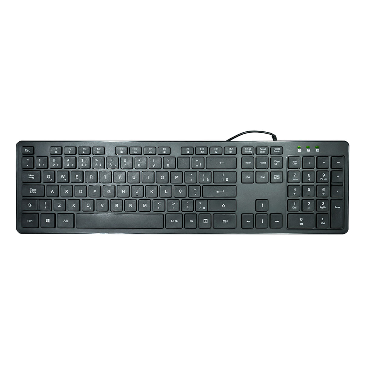 Teclado USB K-Mex KMWG28 - ABNT2 - Preto - KMWG28U0002CBOX