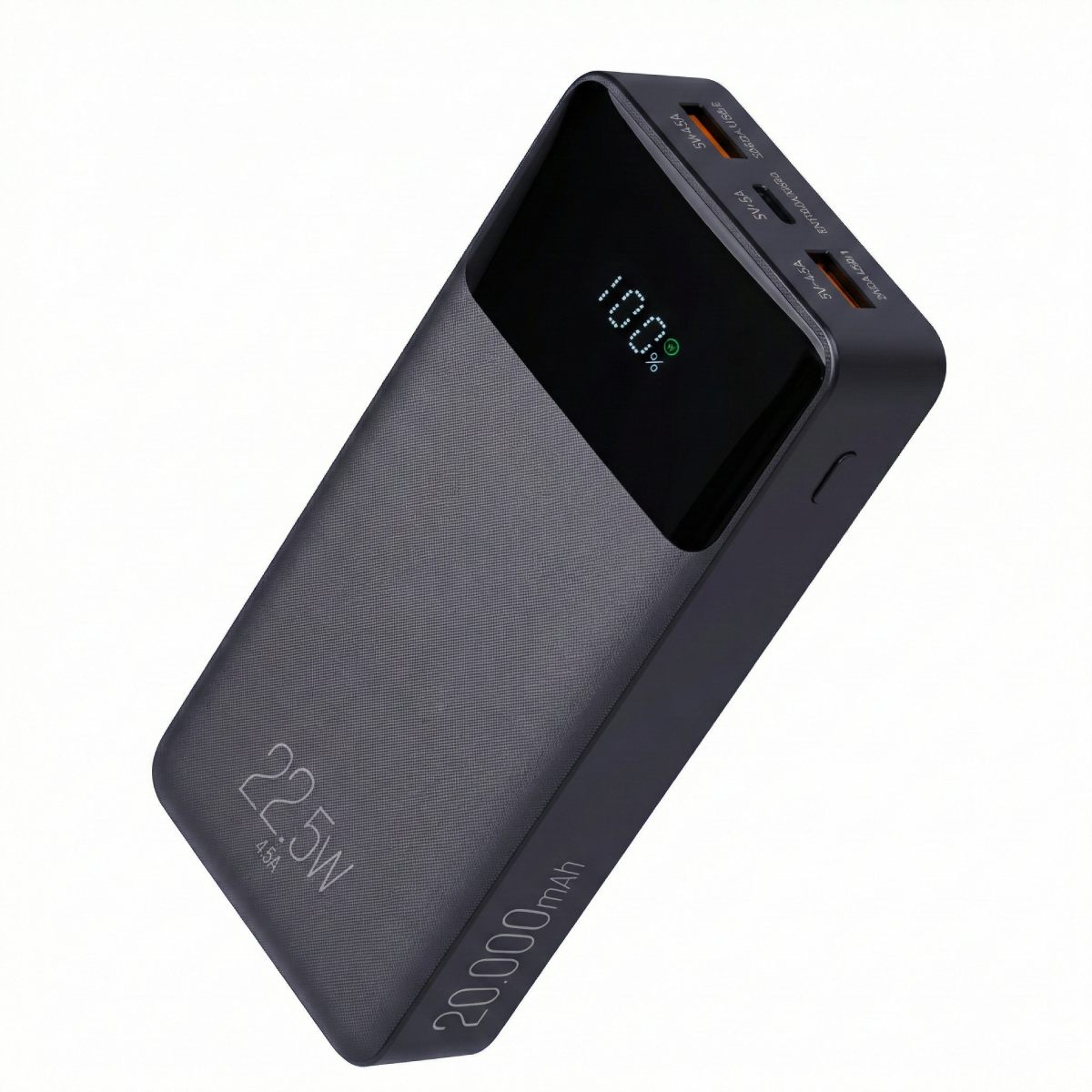 Power Bank Carregador Portátil ELG PRO PB200BK - 22,5W - Quick Charge - 20000mAh - USB e USB-C - Preto