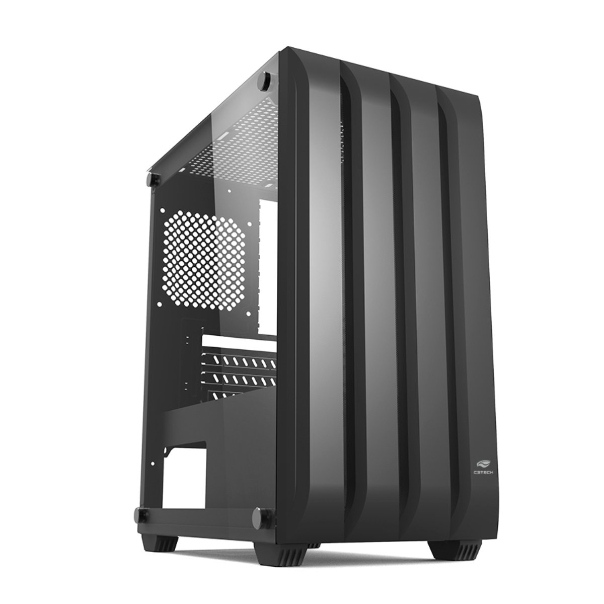 Gabinete Gamer C3Tech MT-G100BK - Filtro Magnético - Micro ATX - Preto