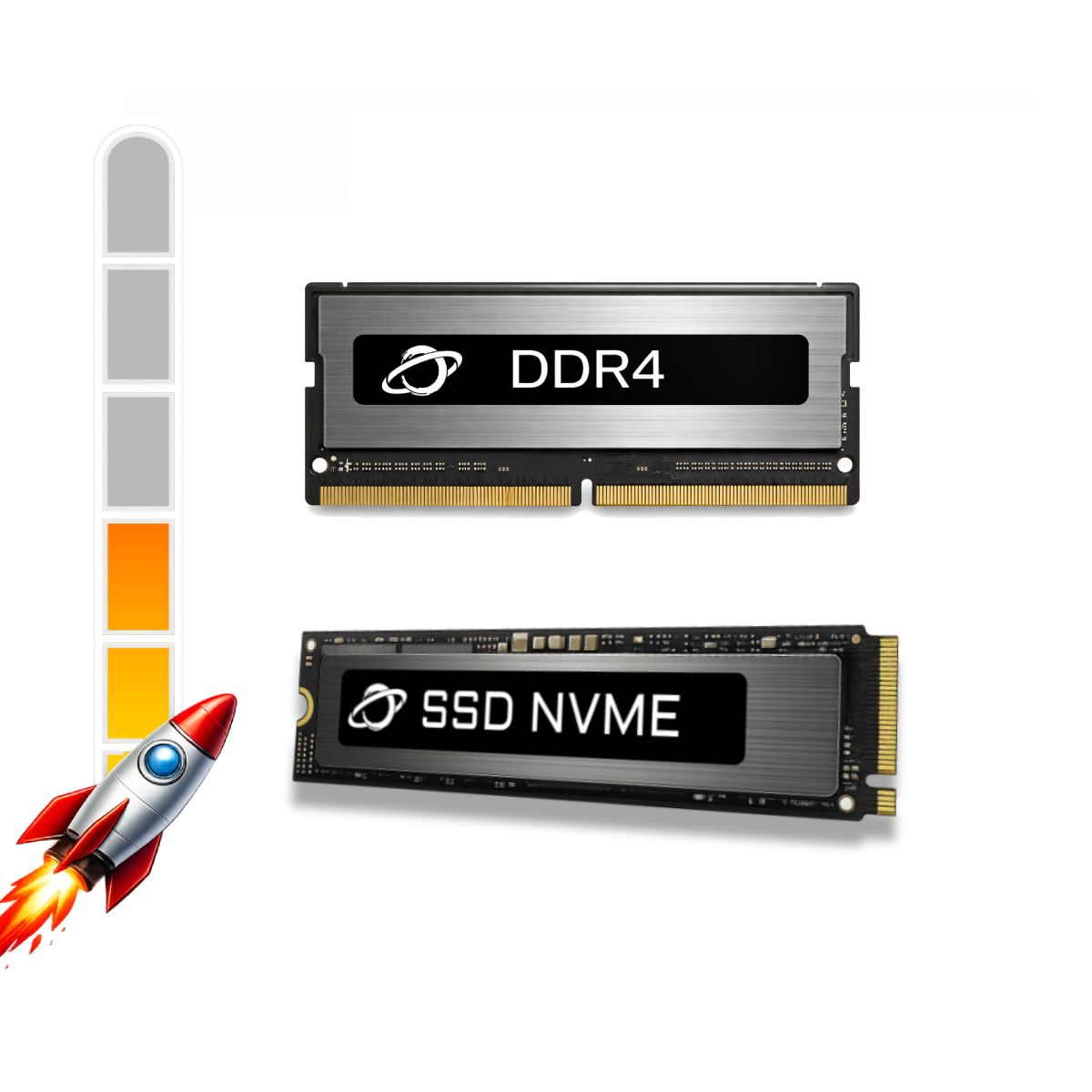 Kit Upgrade Notebook Performance - SSD 1TB M.2 + Memória 16GB DDR4 - Aumento da velocidade Notebook em até 10x
