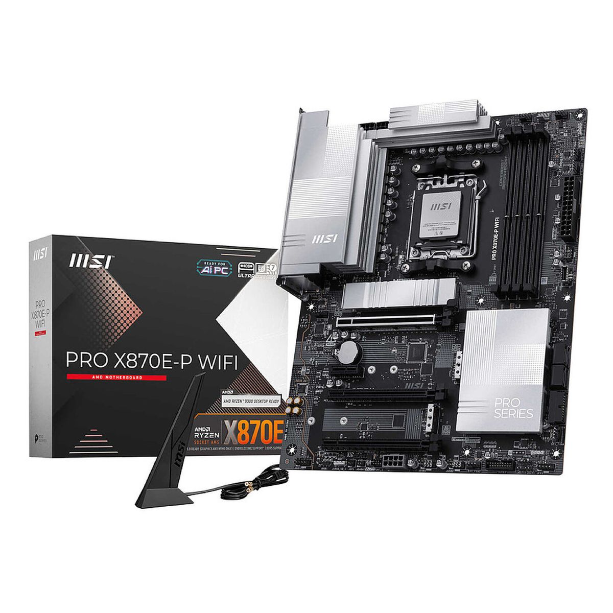 Placa Mãe MSI MAG X870E-P WiFi (AM5 - DDR5 8200) - Chipset X870 - Wi-Fi 7 - 3x Slots M.2 - ATX