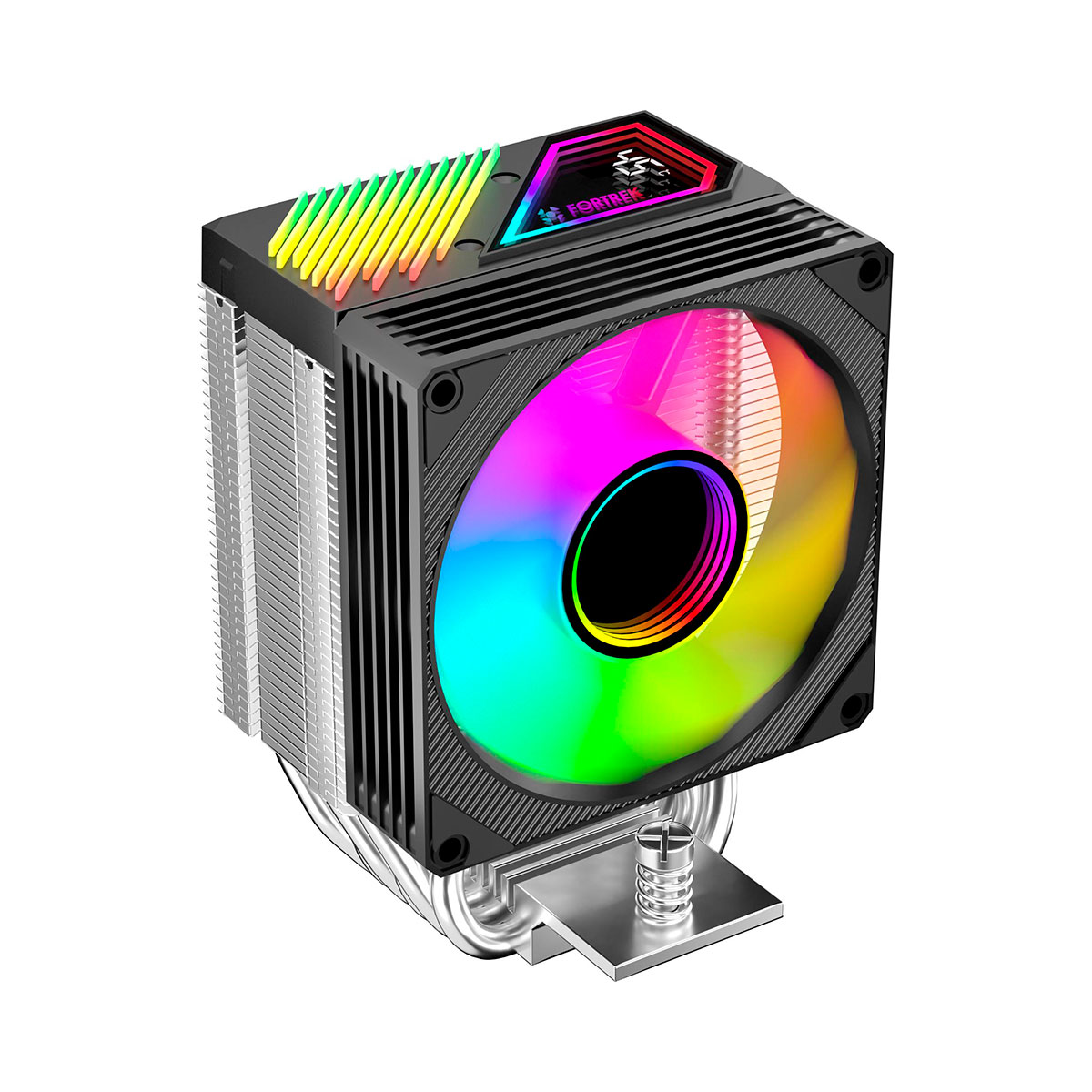 Cooler para Processador Fortrek AC15 ARGB - Intel / AMD - 150W TDP - Monitor de Temperatura - 86937