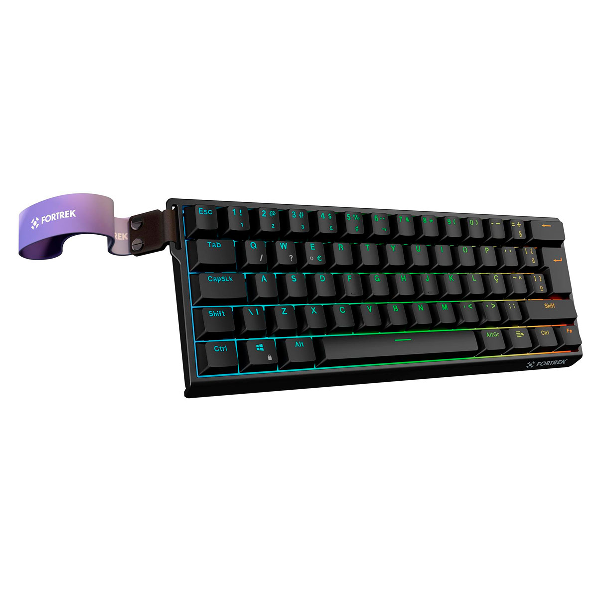 Teclado Magnetico Gamer Fortrek Ora PRO - ABNT1 - RGB - Switch LEOBOG - Formato 60% - Preto - 86958