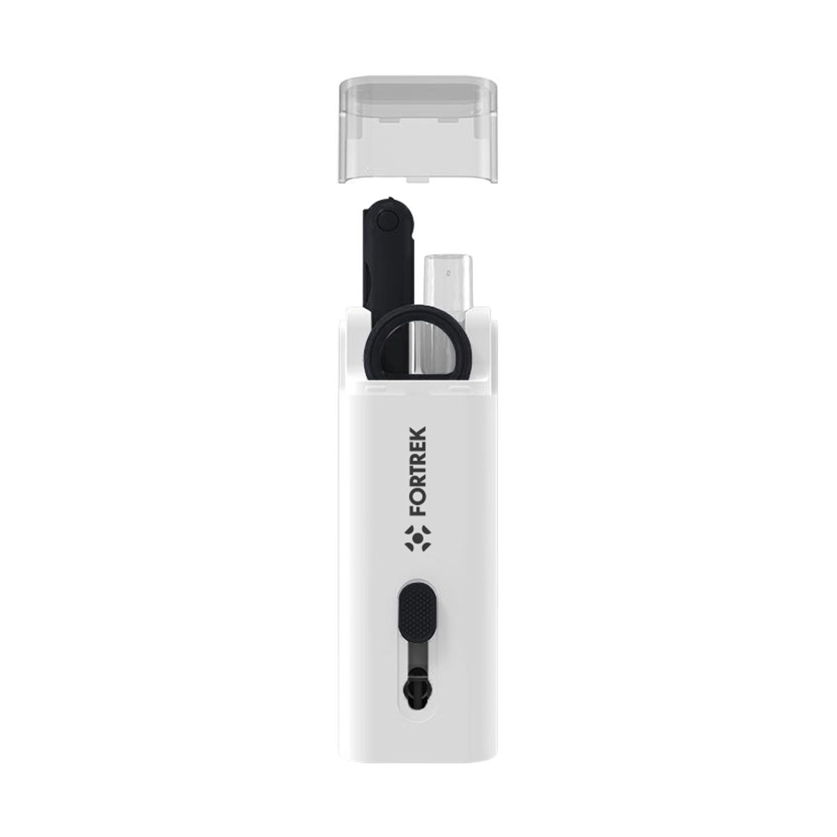 Kit de Limpeza 7 em 1 Fortrek - Escova, Extrator de Keycaps, Caneta Para Fone e Spray de Tela - 86971