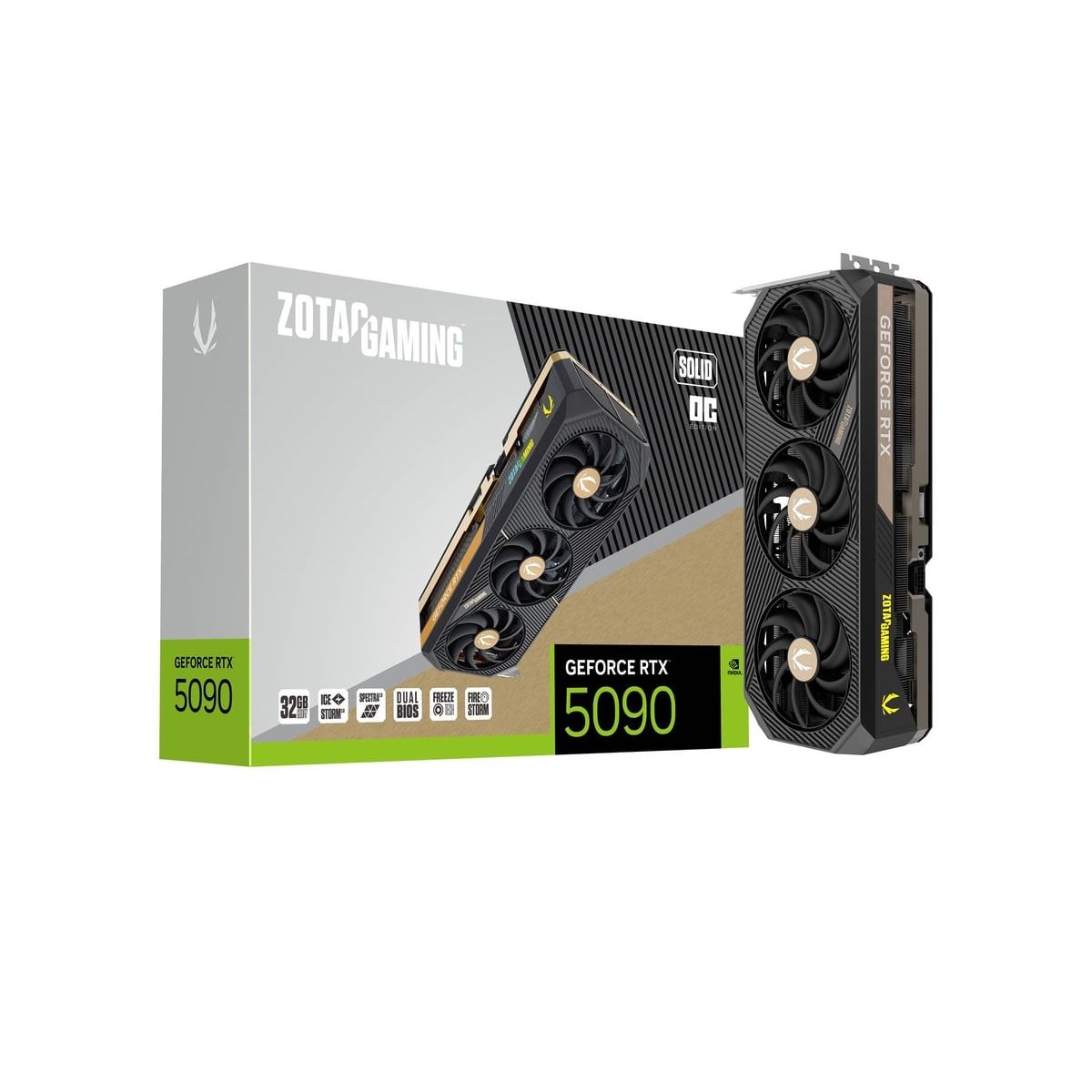 Placa de Vídeo GeForce RTX 5090 32GB GDDR7 512bits - Solid OC - DLSS 4 - Ray Tracing - Zotac Gaming ZT-B50900J-10A