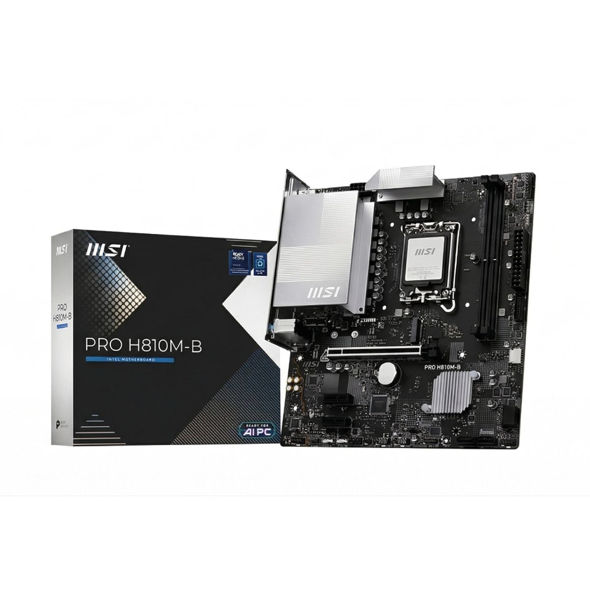 Placa Mãe MSI Pro H810M-B (LGA 1851 - DDR5 6400) - Chipset H810M - Lan 2.5G - Slot M.2 - Micro ATX