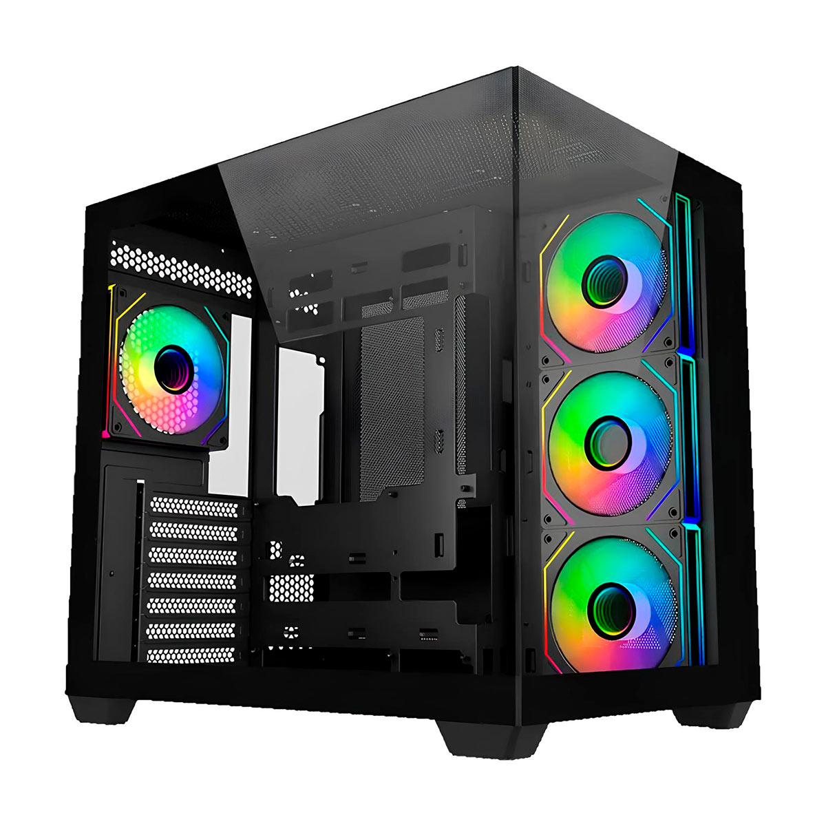 Gabinete Gamer Cooler Master Elite 681 - Vidro Temperado - 4 Fans ARGB Inclusos - Mid Tower - ATX - Preto - E681-KHNN-S00