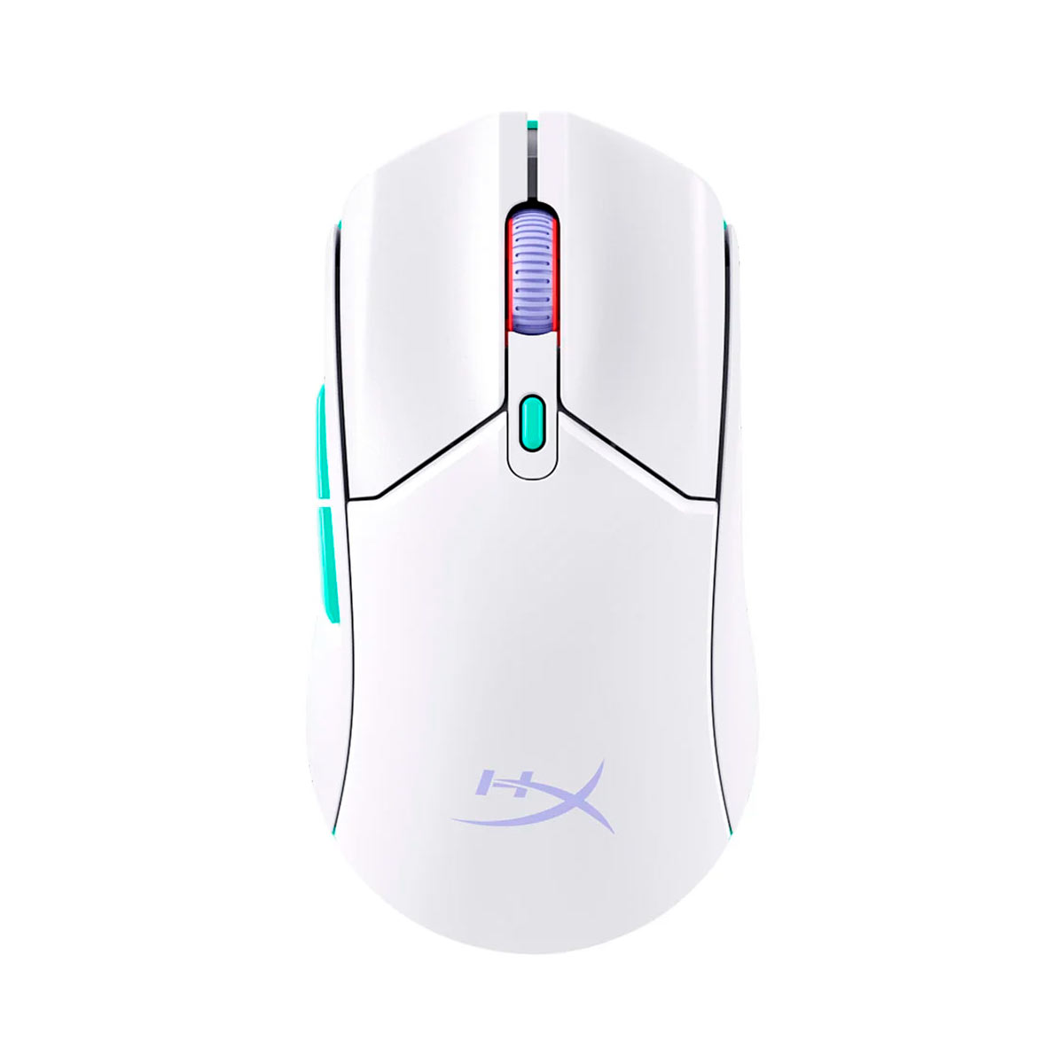 Mouse Gamer sem Fio HyperX Pulsefire Haste 2 Core - 2.4GHz e Bluetooth - 12.000dpi - Sensor HyperX Core - 6 Botões - RGB - Branco - 8R2E7AA