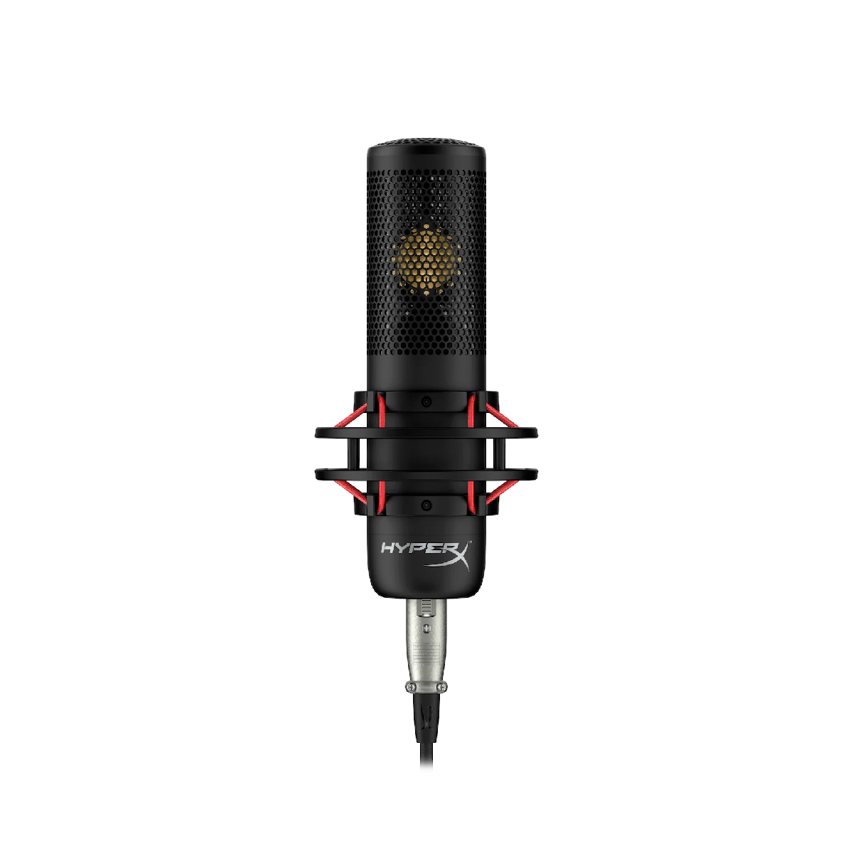 Microfone HyperX ProCast - Conexão XLR - Condensador Profissional - Direcional Cardioide Polar - Filtro Pop e Antivibração - Preto - 699Z0AA