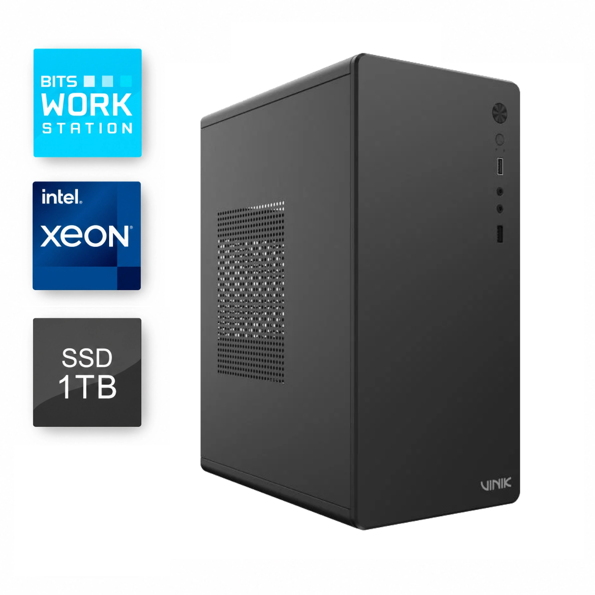 Servidor AlphaBit Ironforge - Intel® Xeon E-2124, RAM 64GB ECC, SSD 1TB NVMe, HD 12TB, Fonte 850W Plus Gold