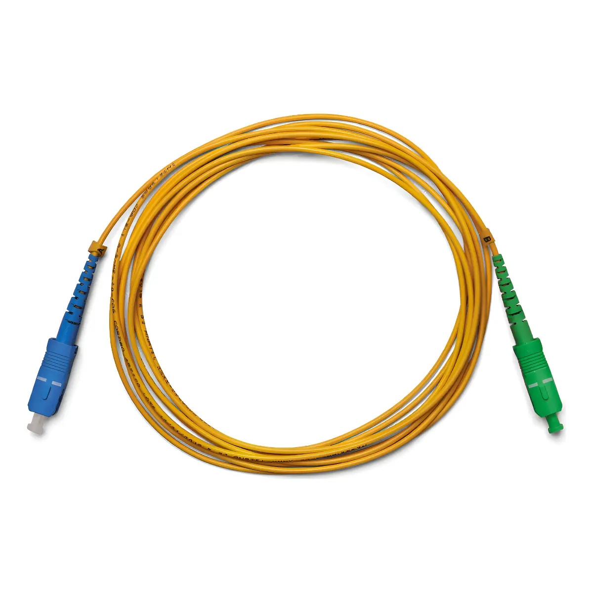 Cordão Óptico Monomodo SC/UPC para SC/APC - 2mm - 3 metros - Intelbras XFC 12