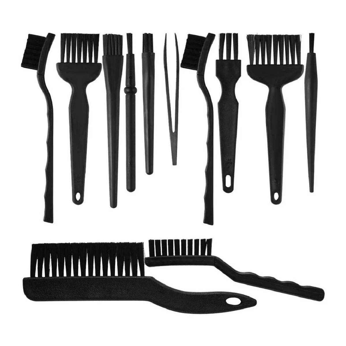 Kit de Limpeza 12 Peças - Escovas Antiestáticas e Limpador de Teclado