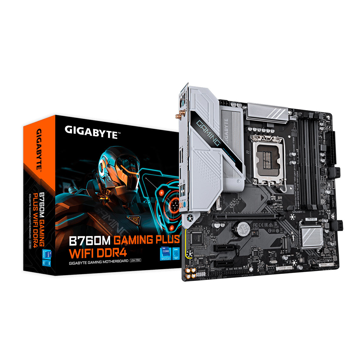 Placa Mãe Gigabyte B760M Gaming Plus WiFi 6 (LGA 1700 - DDR4 5333 O.C) + Windows 11 Professional - Kit Promocional