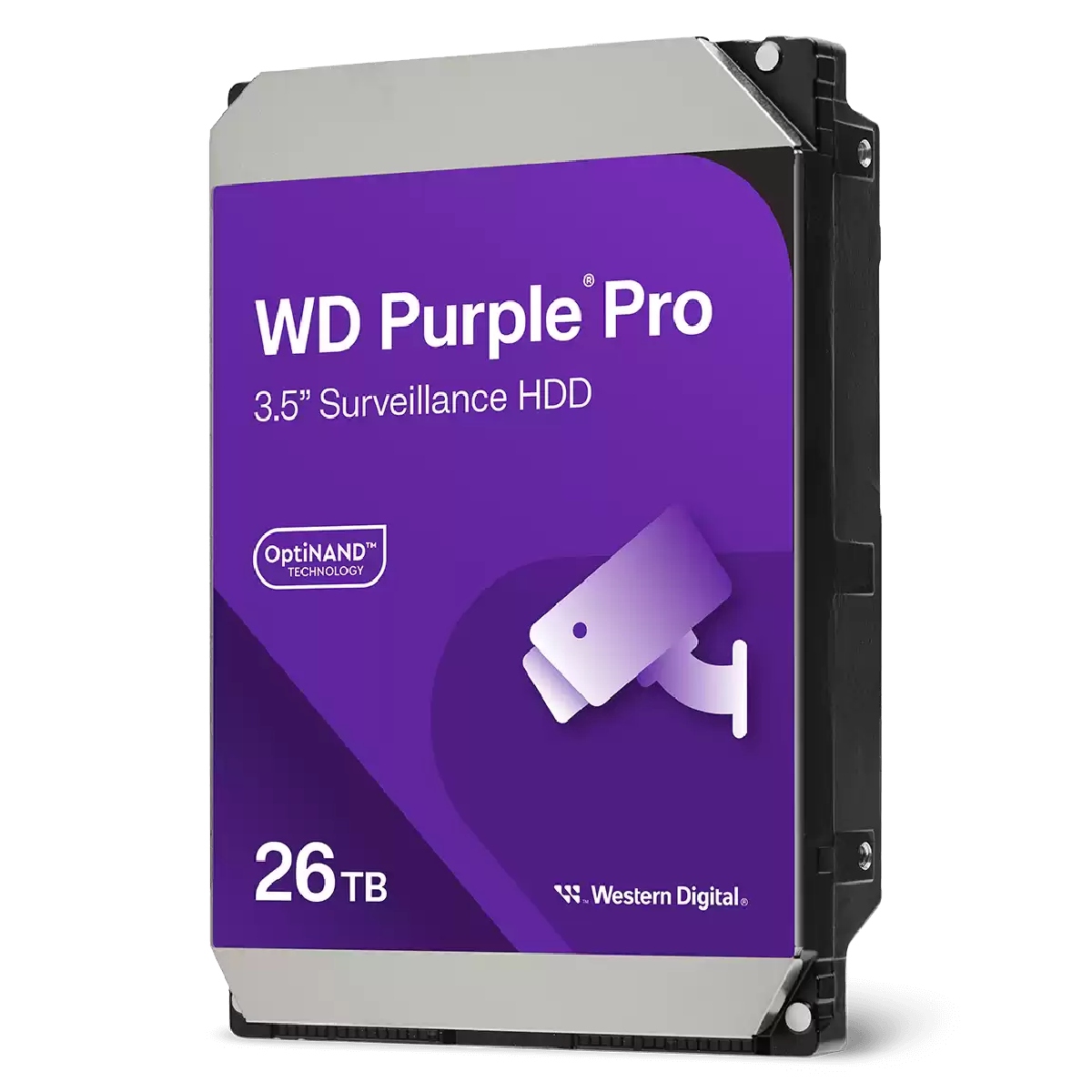 HD 26TB SATA - 7200RPM - 512MB Cache - Western Digital Purple Pro Surveillance - WD260PURP - Ideal para Vigilância
