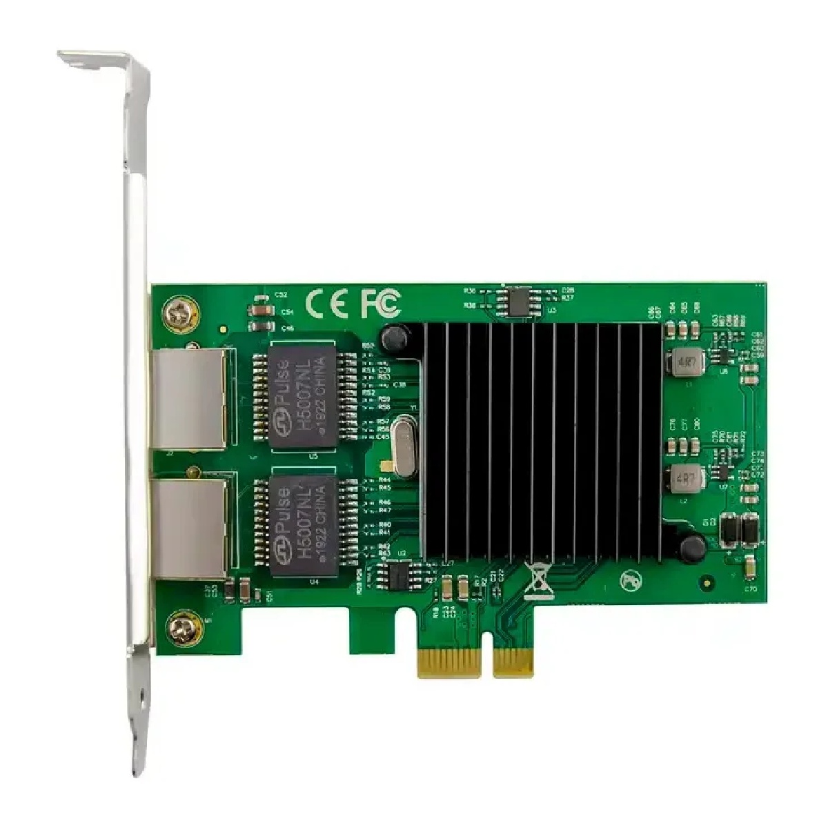 Placa de Rede 1000Mbps - 2 Portas RJ45 - PCI Express - Dual Port Gigabit - Intel 82576EB - E1G42ET