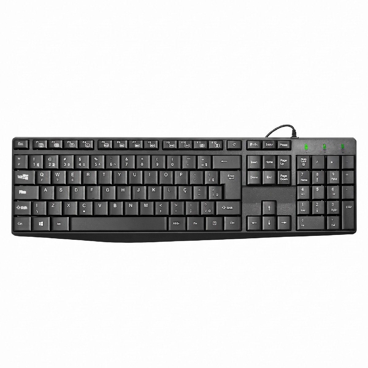 Teclado USB K-Mex KBX128 - ABNT2 - Preto