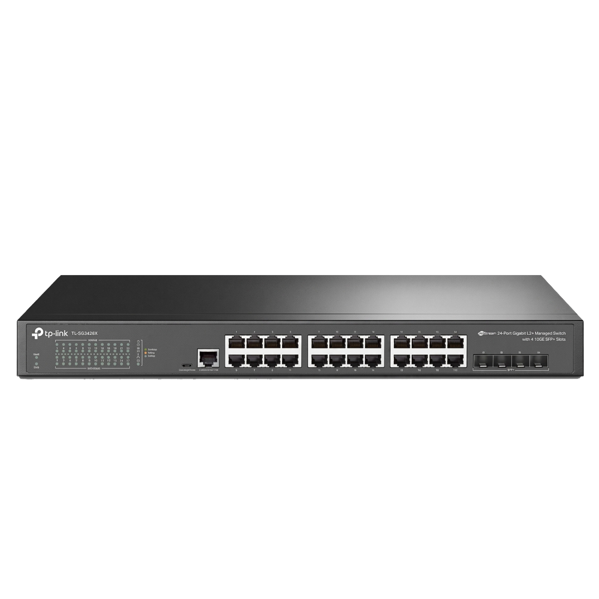 Switch 24 Portas TP-Link TTL-SG3428X - Gigabit - 4 Slots SFP - Layer 2+ - Gerenciável - Omada SDN