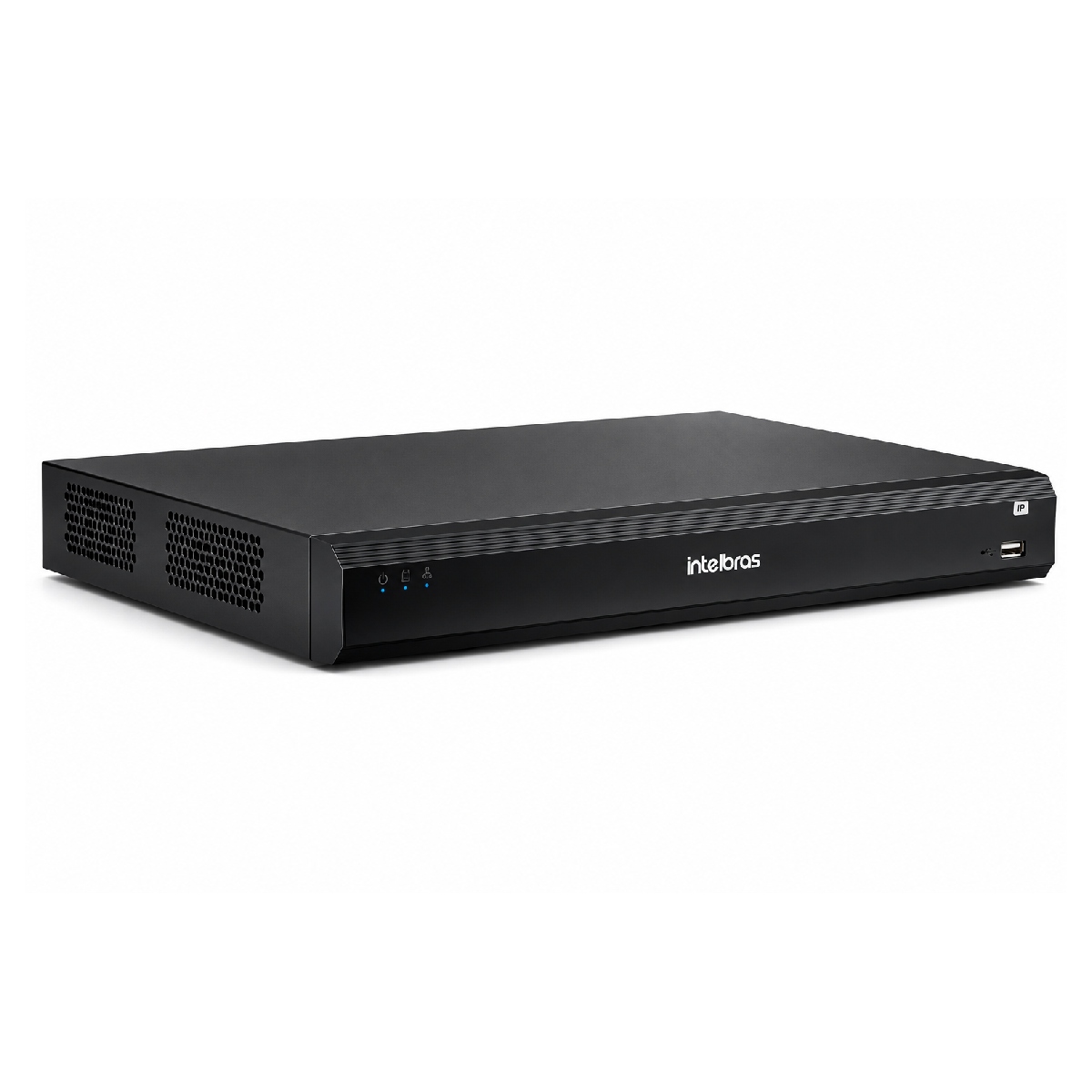 Gravador de Video de Rede Intelbras INVD 3016-P - 2 Baias HDD - 4K - 16 portas PoE+ - Inteligência Artificial - Reconhecimento Facial