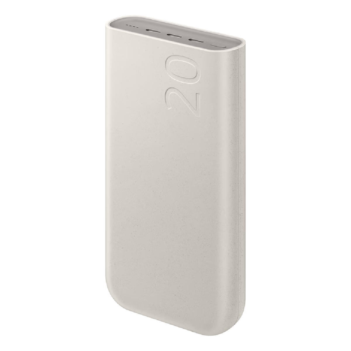 Power Bank Carregador Portátil Original Samsung EB-P4520XUPGBR - Bateria Externa 20000mAh 45W - USB-C - para Smartphones, Tablets - Bege