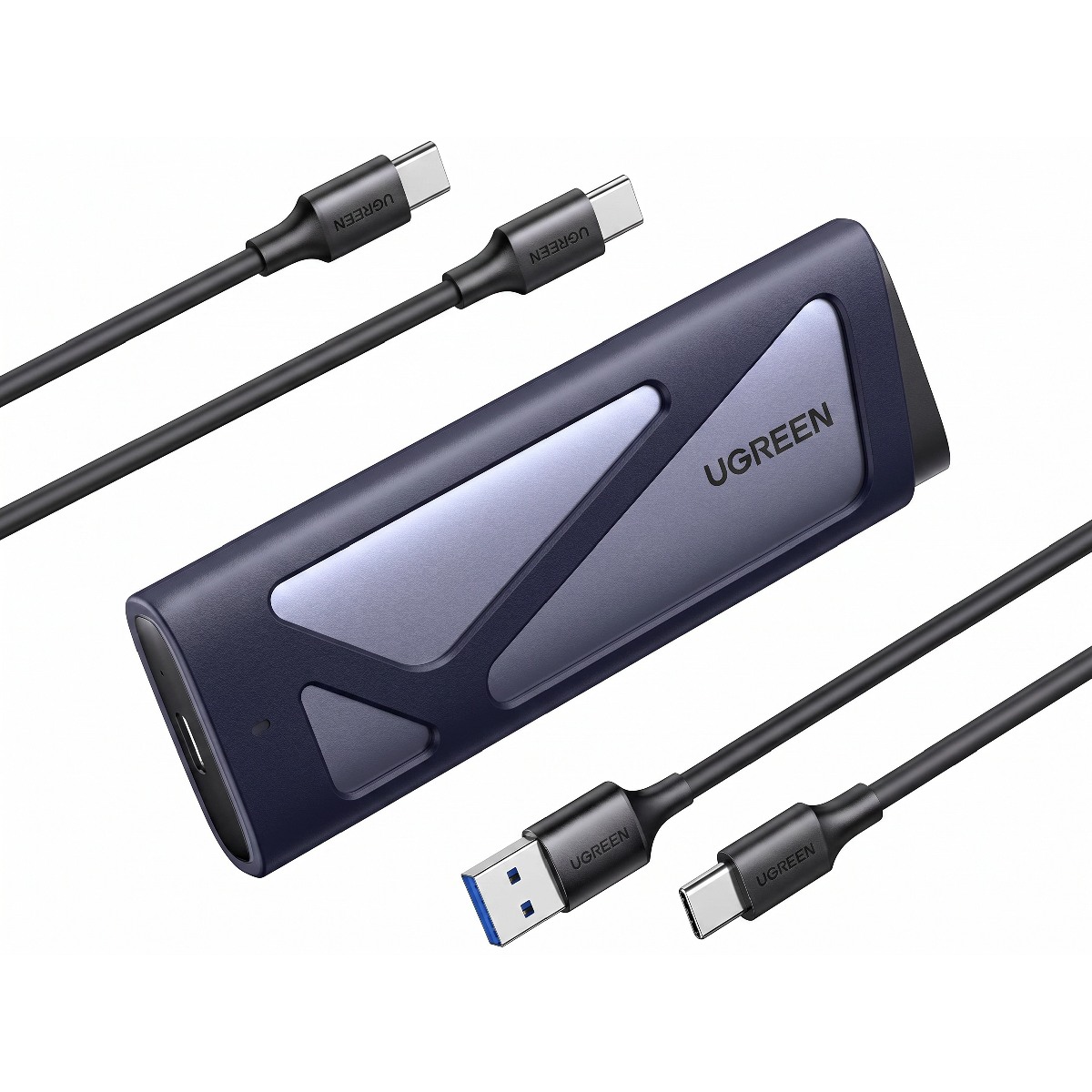 Case para SSD M.2 NVMe ou SATA - USB-C - 10 Gbps - Prata - Ugreen CM767