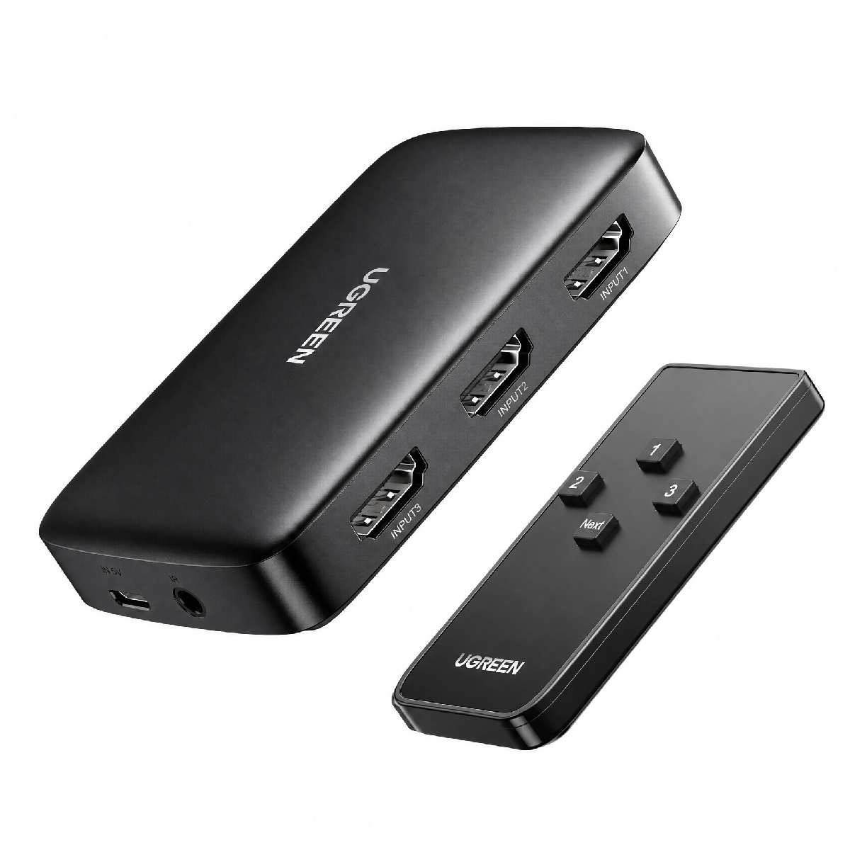Switch HDMI com 3 Entradas - Controle Remoto - Suporte a 4K 30Hz - Ugreen CM332