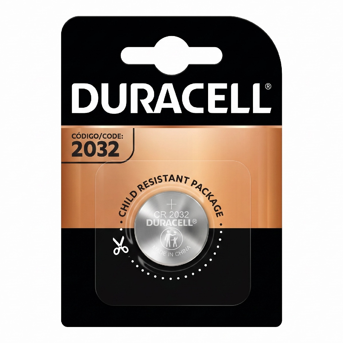 Bateria de Lítio CR2032 Duracell - Unidade - para placa mãe, alarmes e relógios - 1033384
