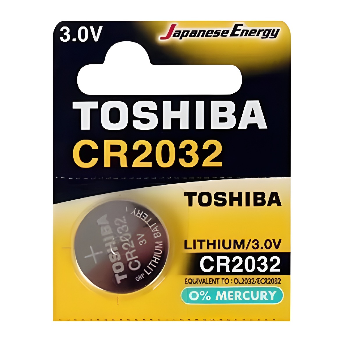 Bateria de Lítio CR2032 Toshiba - Unidade - para placa mãe, alarmes e relógios - CR2032CP-5C