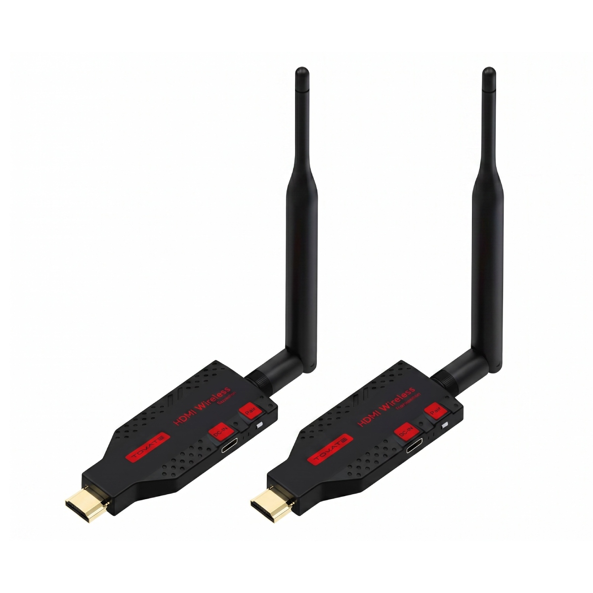 Transmissor Extensor HDMI Sem Fio Tomate 8054 - Alcance Até 100 Metros - Full HD 1080p 60Hz - Dual-Band 5.8GHz - Preto - MHD-1100W