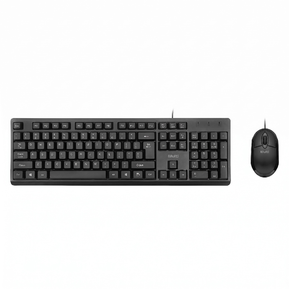 Kit Teclado e Mouse USB Multilaser CF600 Silent - ABNT2 - Preto - TC609