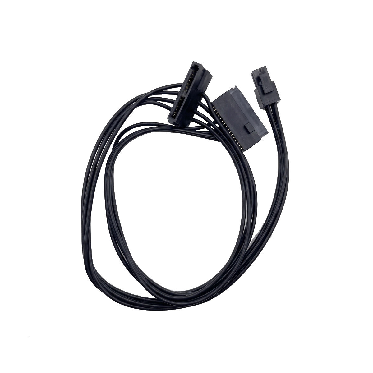 Cabo de Energia SATA - Mini 4 Pinos para 2 SATA - 45cm - para Lenovo - Preto