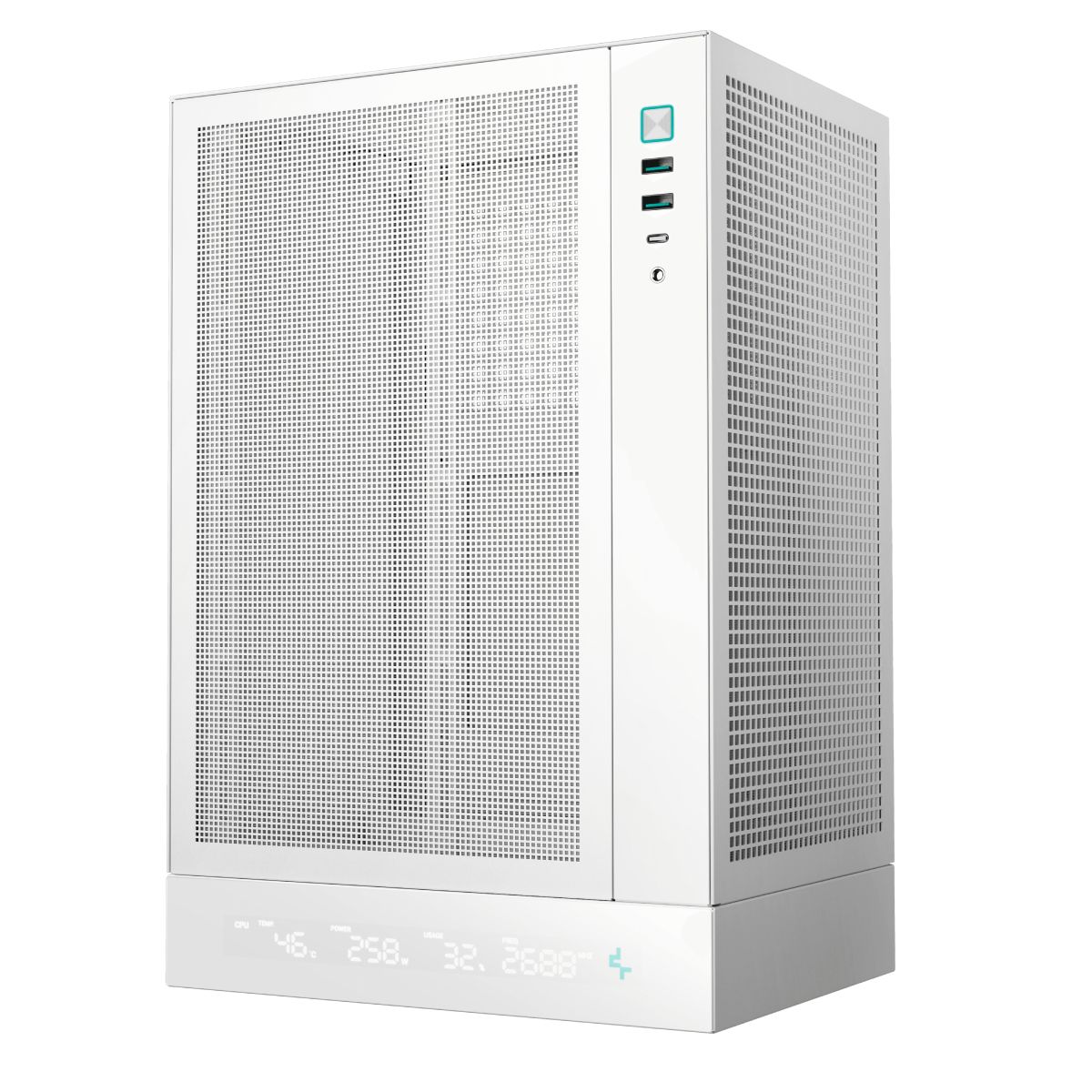 Gabinete Gamer DeepCool CH170 Plus - USB 3.0 / Tipo-C - Sem Fans - Mini ITX - Branco - R-CH170-WHNGM0-G