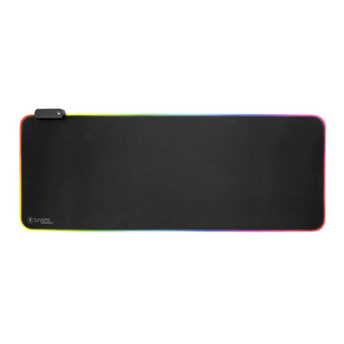 Mousepad Gamer Bright MP002 - Extra Grande - 800 x 300 x 4mm - Iluminação RGB - Hub USB - Preto