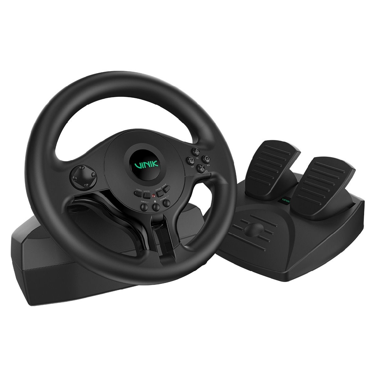 Volante Vinik GW180 - Compatível com Xbox, Playstation, Switch e PC - Dual Shock - Pedal Duplo - Com Marcha Borboleta - MT06
