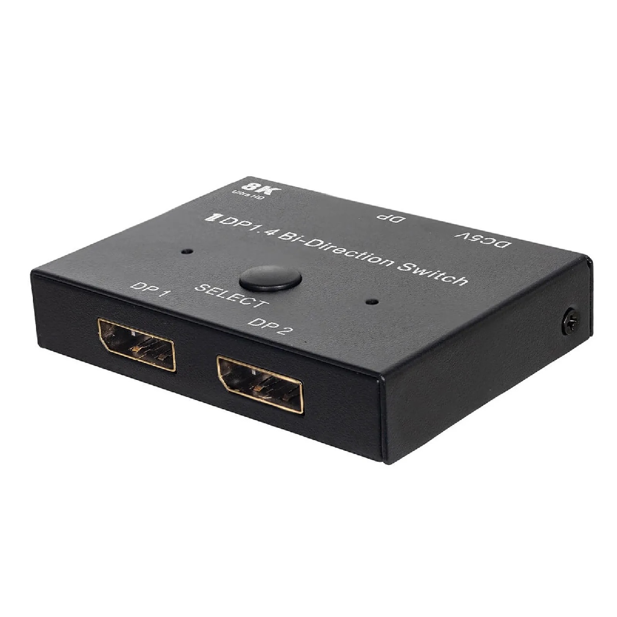 Switch DisplayPort 1.4 - 8K 60Hz - Bidirecional 1x2 ou 2x1 - COV51601