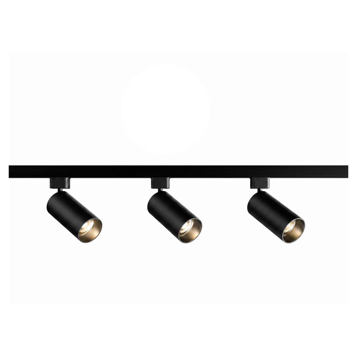 Kit Trilho com 3 Spots LED Elgin - 12W - 4000K Branca Neutra - Bivolt - Preto - 48TR3X12WP40
